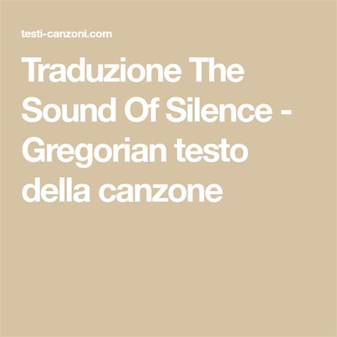 The Sound of Silence Disturbed Testo Traduzione Significato M&B