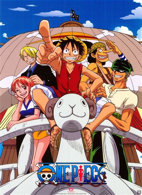 The Straw Hat Pirates at Sea