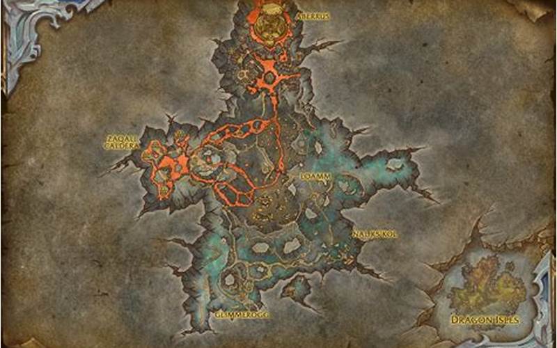 The Underground Lake In Wow Caverns Of Infusion