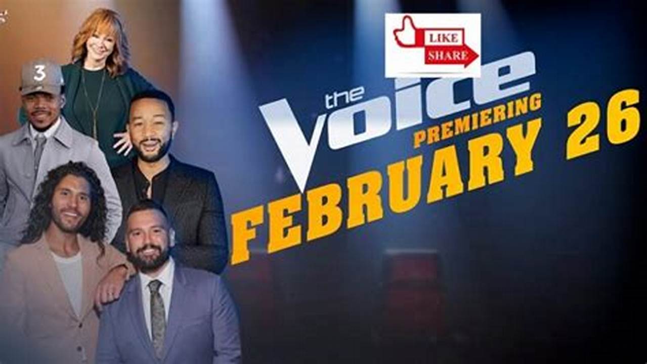 The Voice 2024 Premiere Date Of