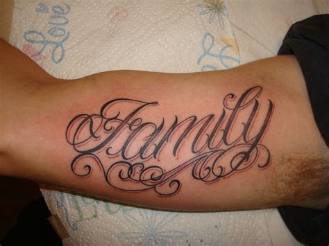 The Word Family Tattoo Designs / Family Tattoos Wild