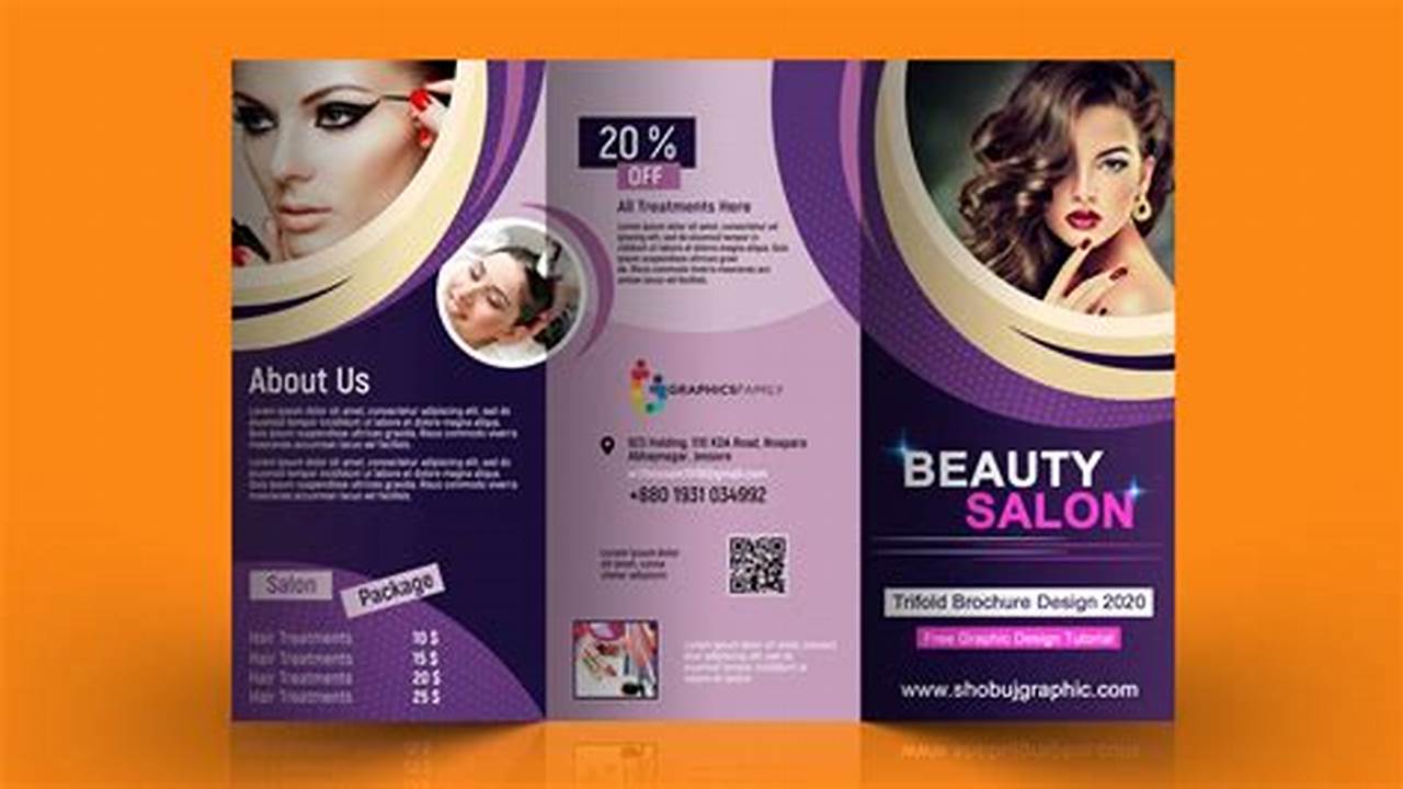 The Overall Branding Of Your Salon, Brochure Template