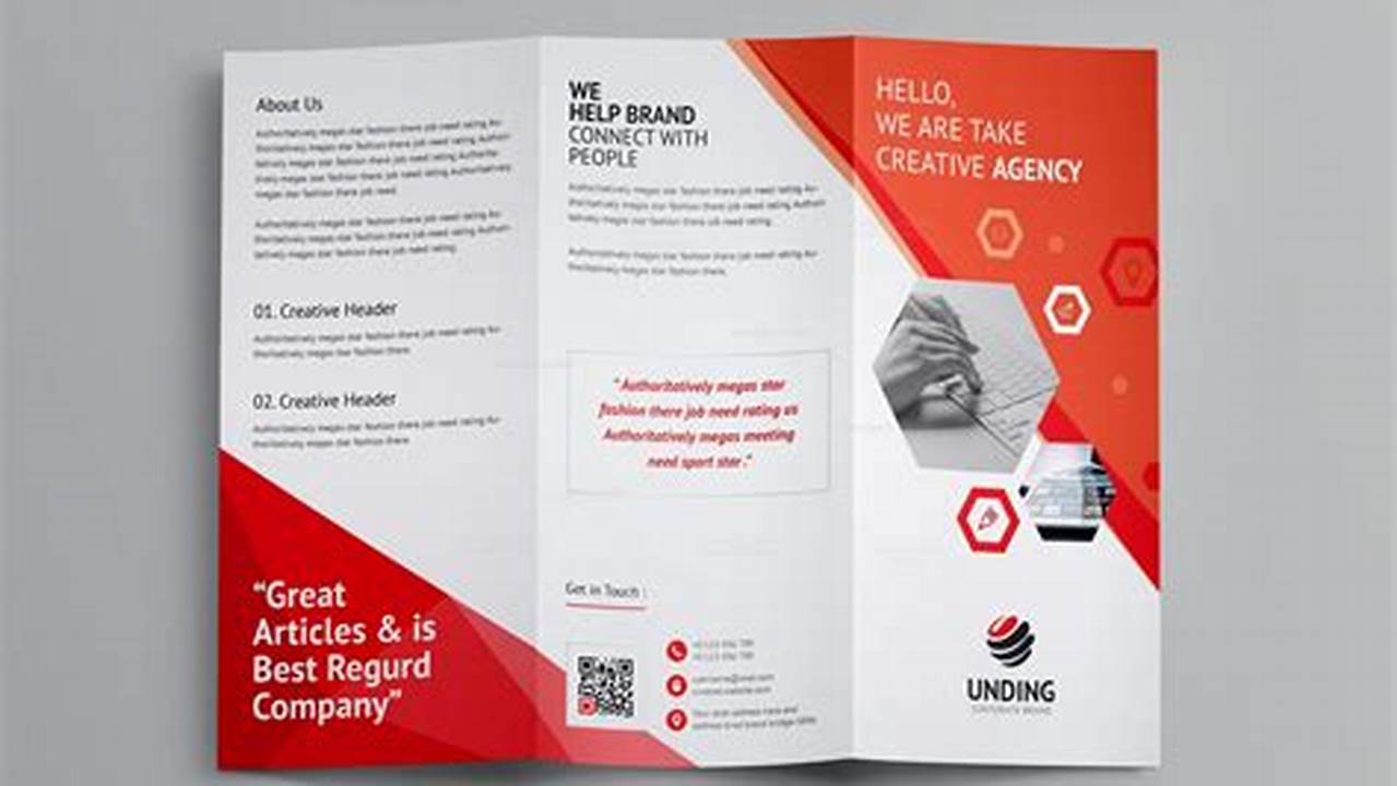 The Size And Shape Of The Brochure, Brochure Template