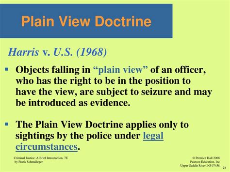 The "Plain View" Doctrine