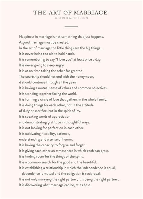 The Art Of Marriage Printable Version