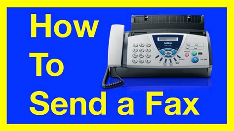The Basics of Sending a Fax