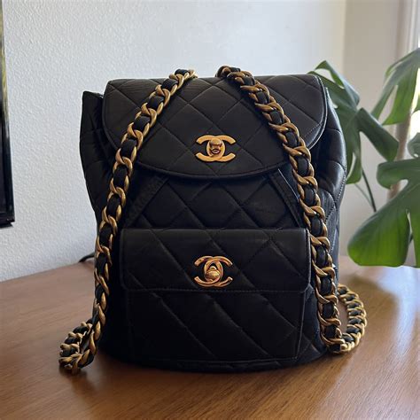 The Black Glamour brings by Chanel Backpack