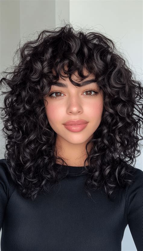 The Bold Voluminous Curly Fringe