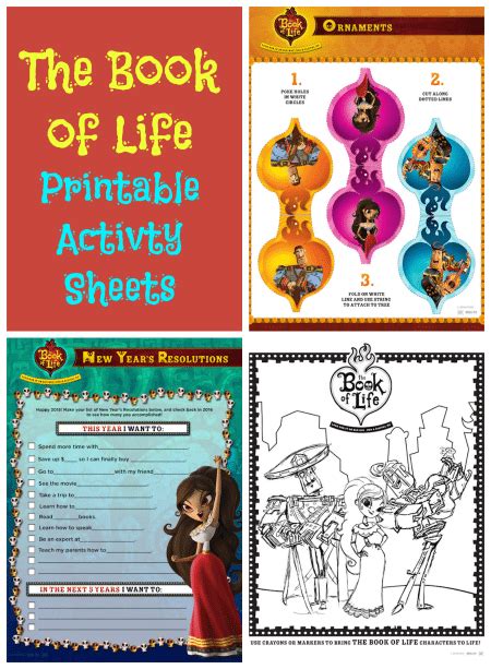 The Book Of Life Worksheet