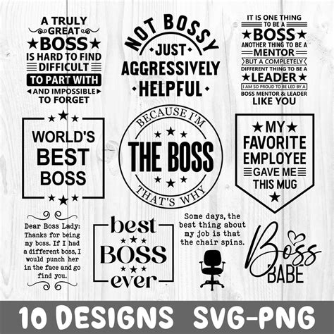 The Ultimate Boss SVG Collection - Elevate Your Design Game with Premium Quality Graphics