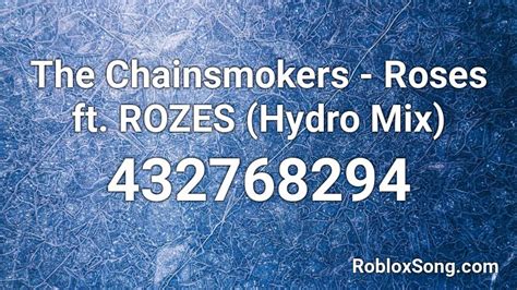 The Chainsmokers Roblox ID Codes - Roblox ID