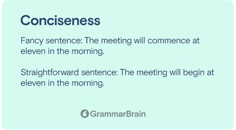 Challenge of Conciseness