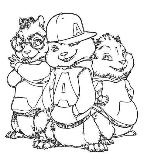 The Chipmunks Coloring Pages