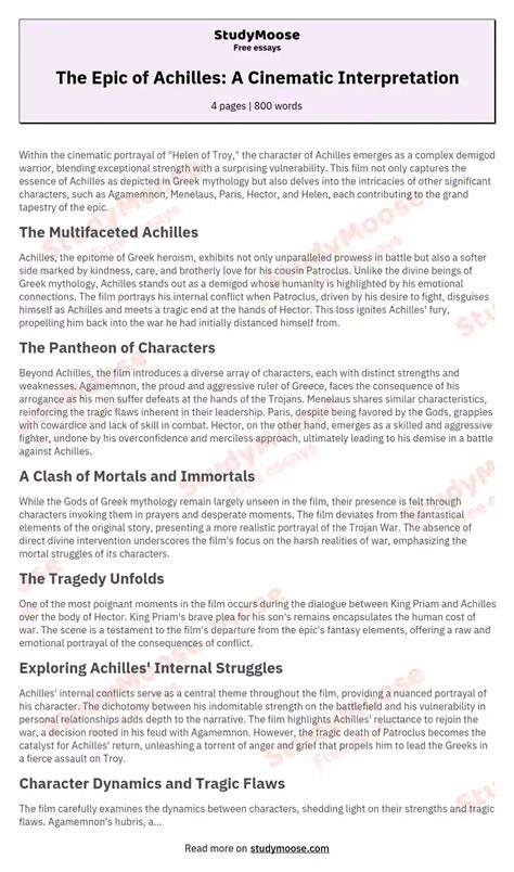 The Cinematic Interpretation