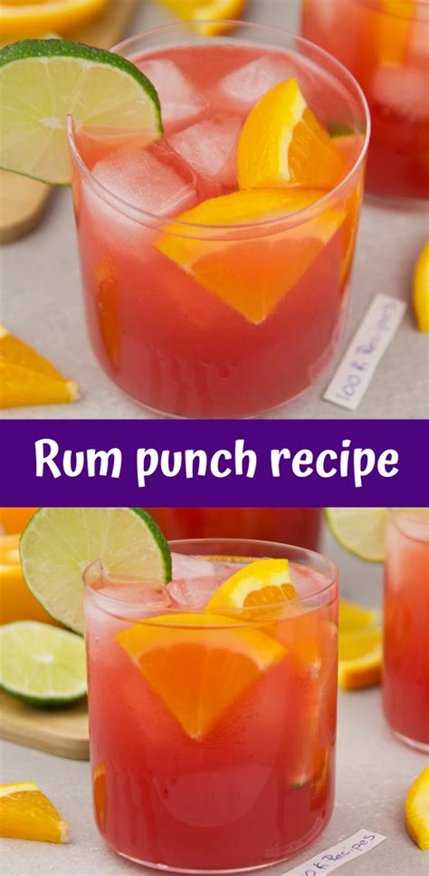 The Classic Rum Punch Recipe Formula
