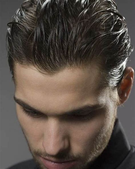 The Classic Wet-Look Slick Back