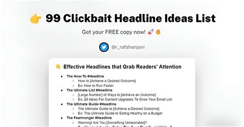 The Clickbait Carousel: 99 Headlines That Offer a Rotating Display of Intriguing Options