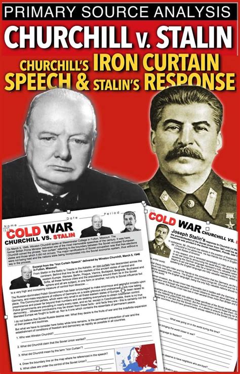 The Cold War Churchill Vs Stalin Worksheet
