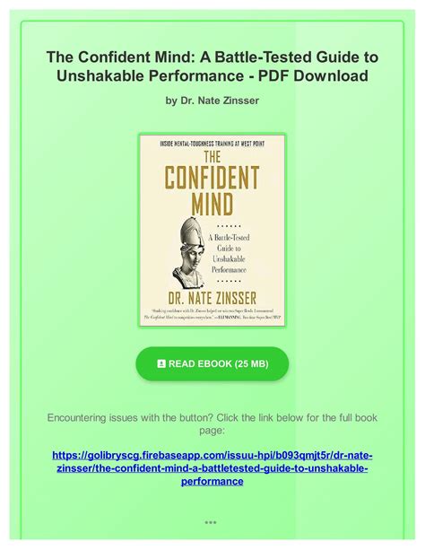 The Confident Mind: A Battle-Tested Guide To Unshakable Performance Highlights