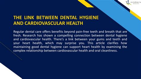 The Connection Between Dental Hygiene And Heart Health