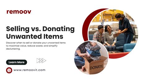 The Core Difference: Donating vs. Selling