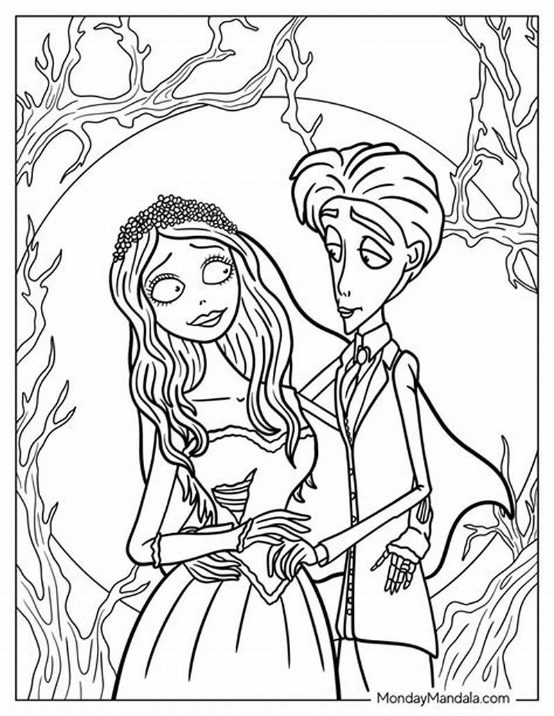 The Corpse Bride Coloring Pages