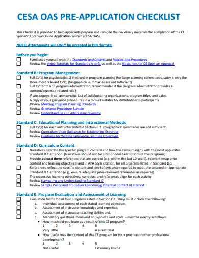 The Crucial Pre-Application Checklist