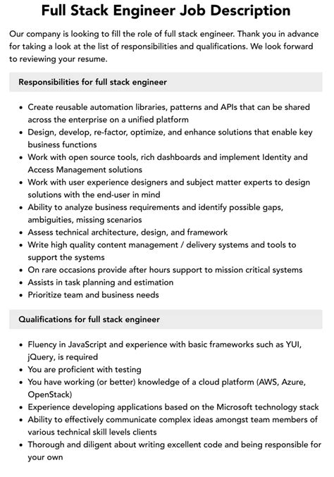 The Day-to-Day: Key Responsibilities of a Full Stack Engineer