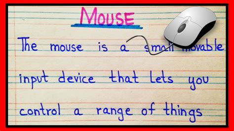 The Ultimate Guide to Understanding the Mouse - A Definition