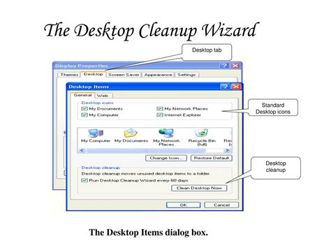 The Desktop Cleanup Wizard