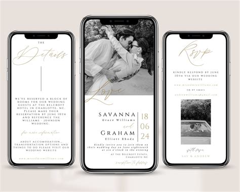 The Detailed Digital Invite Wedding Text
