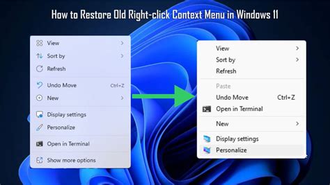 The Difference Between New and Old Context Menu