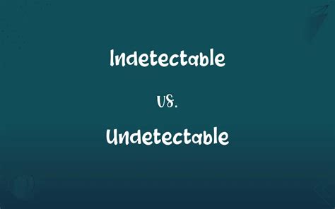 The Difference is Undetectable