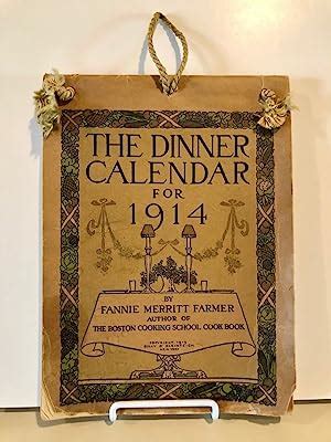 The Dinner Calendar 1913