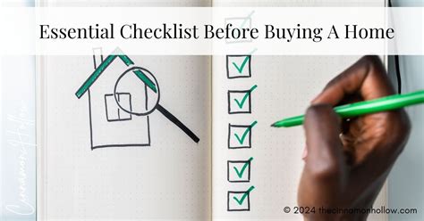 The Essential Checklist Before Buying
