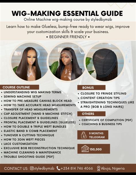 The Essential Guide to Wig Construction