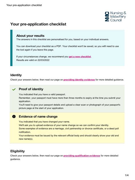 The Essential Pre-Application Checklist