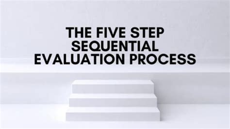 The Five-Step Sequential Evaluation Process