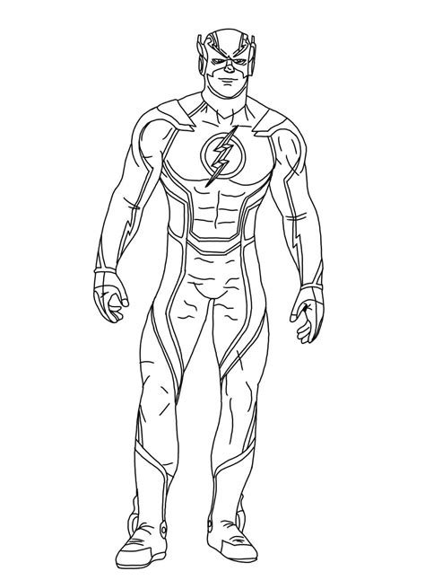 The Flash Coloring Page