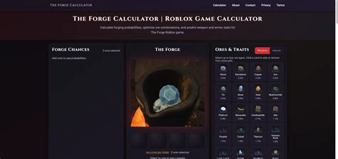 The Forge Roblox Calculator