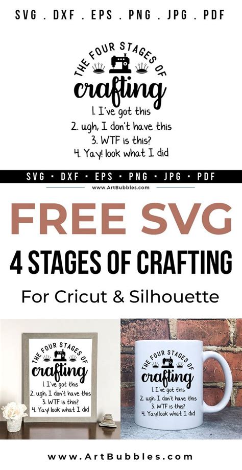 Download The Four Stages of Crafting SVG File - SVG Design Cricut SVG Free PSD Mockups