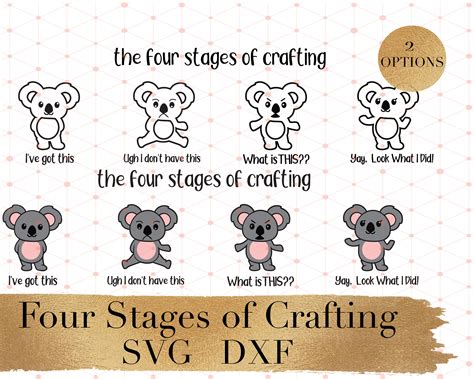 Download The Four Stages of Crafting SVG File - SVG Design Printable