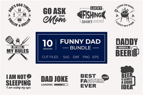 Download The Funny Dad Bundle For Crafts