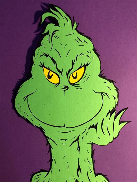 The Grinch Cut Out Template