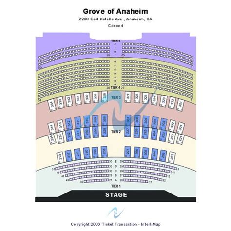 The Grove Anaheim Seating Chart