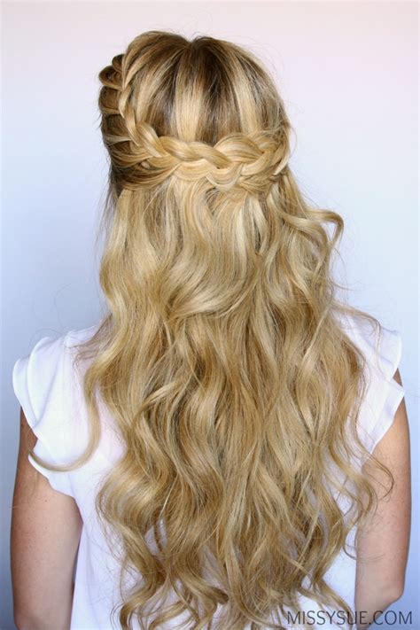 The Half-Up French Braid