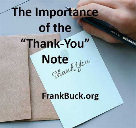 The Importance of Thank You Notes