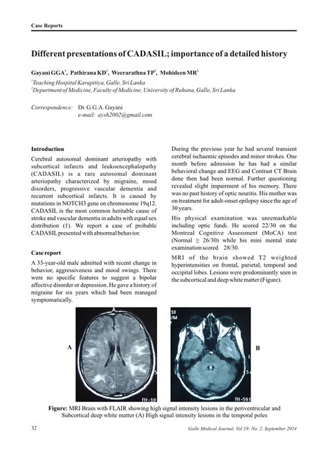 The Importance of a Detailed History