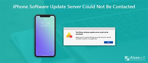 The Ipad Software Update Server Could Not Be Contacted.