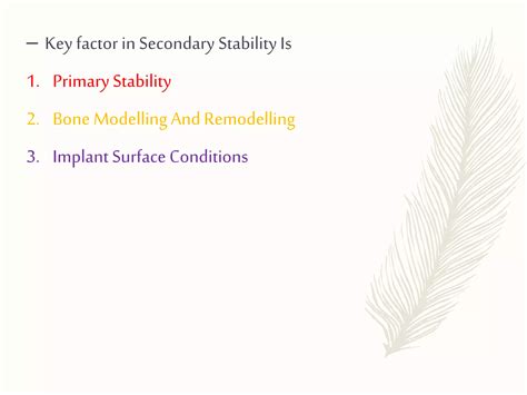 The Key Consideration: Implant Stability